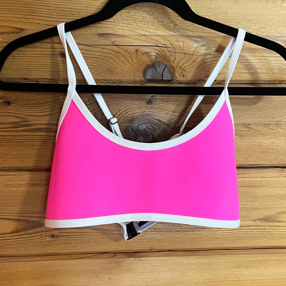HOAKA Swim Savannah Neon Pink Tops Size Medium